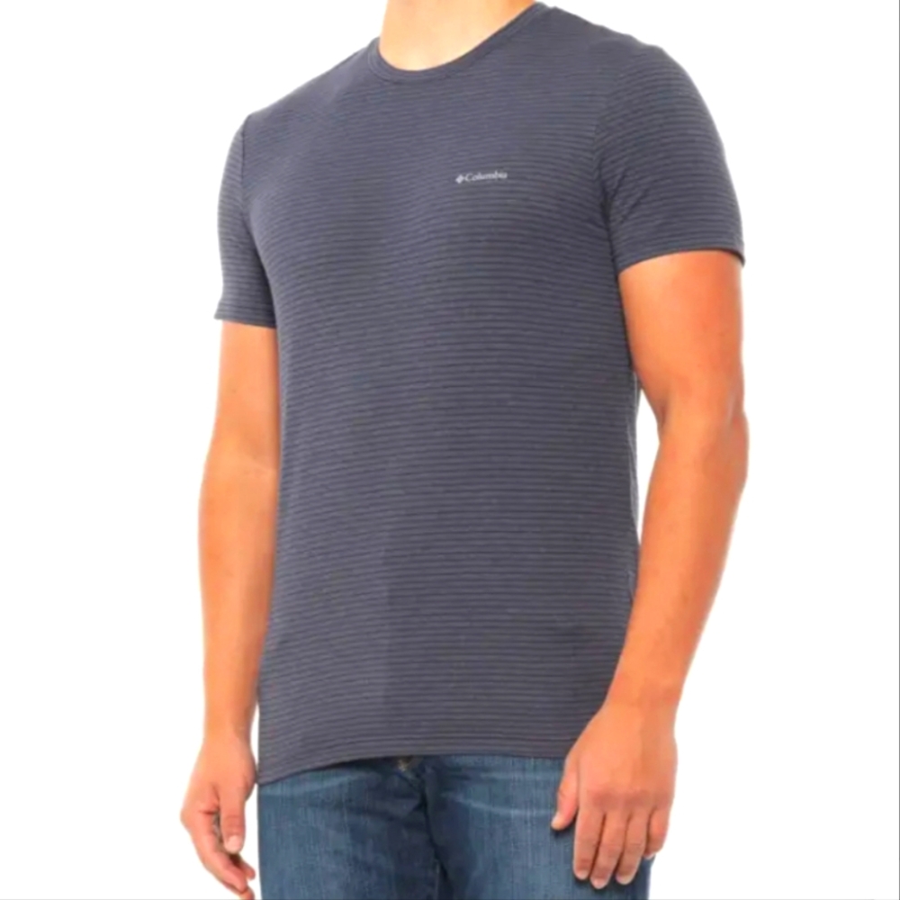 Columbia Sportswear Shirt Mens Size XL BL Stripe Slim Fit Tri B…